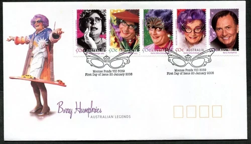 AUSTRALIA - 2006 'AUSTRALIAN LEGENDS - Barry Humphries' First Day Cover