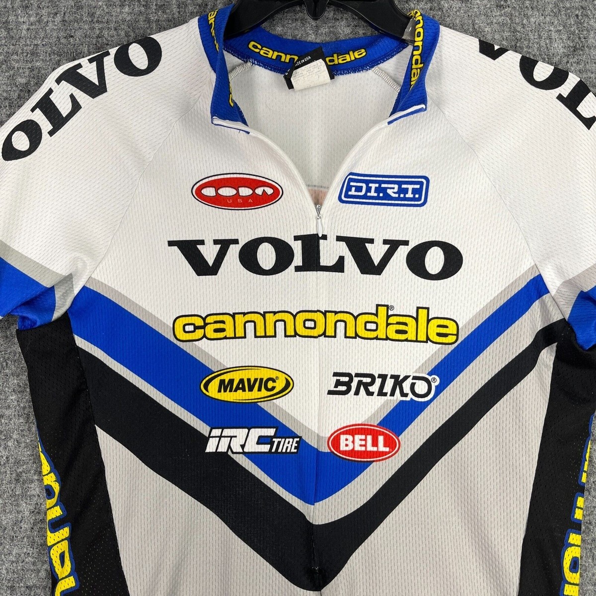 Cannondale Jersey Mens L USA Vintage 1990s Volvo Full Zip Cannondale Jersey Mens L USA Vintage 1990s Volvo Full Zip