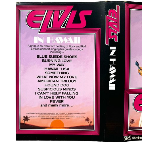 Elvis VHS Video In Hawaii Portland Films The King Rare Collectors Video Tape - Picture 12 of 20