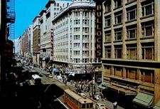 Looking Weston Seventh at Hill Street Los Angeles California Unused Postcard