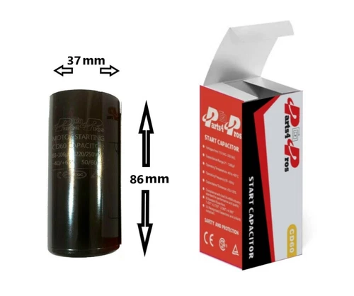 88-106 uF MFD 220 250 V 220/250 VAC High Quality Motor Start Capacitor Round 