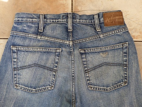 Mens Designer ARMANI Indigo 008 Denim Jeans W31\