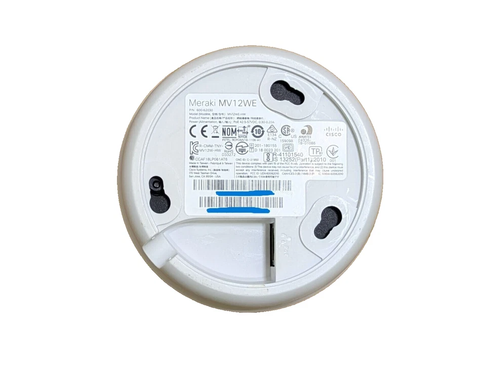 Cisco Meraki MV12WE 4MP Security IP Camera - Black/White Unclaimed - Image 3 of 3