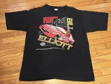 Vintage 1992 Bill Elliott Racing T Shirt XL SS Nascar USA Bud King Of Beers HTF