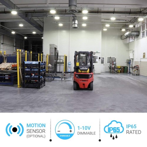 240W UFO LED High Bay Light 5700K Industrial Led Shop Lights for Warehouse, Gym - Picture 10 of 12