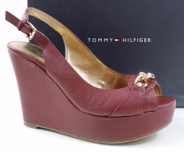 tommy hilfiger mirror metallic heeled sandal