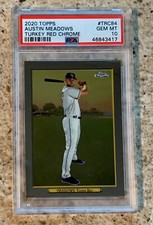 Pop 1 AUSTIN MEADOWS 2020 Topps Chrome #TRC-84 Turkey Red Insert Rays PSa 10 Gem