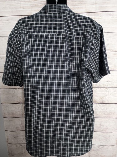 NWT Hobie Men's Plaid Short Sleeve Button Up Rayon/Polyester Shirt Size M (D2) - Picture 8 of 12