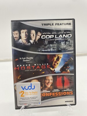 TRIPLE FEATURE: Copland / Hostage / Confessions DVD