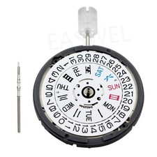 NH36 NH36A AUTOMATIC WATCH MOVEMENT DAY DATE 3/ WHITE DATE DISC NEW