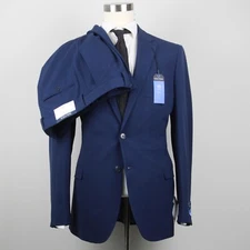 42L Nautica Men's 2-Pc Suit Blue Jacket Blazer Pants 36Wx32L E05629