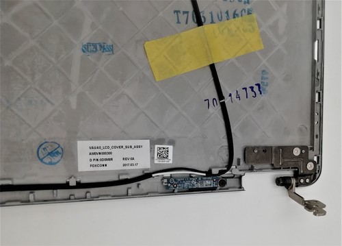 Nowa oryginalna tylna pokrywa ekranu LCD + zawiasy srebrne NT Dell Latitude E7440 | F9Y55 - Zdjęcie 9 z 11