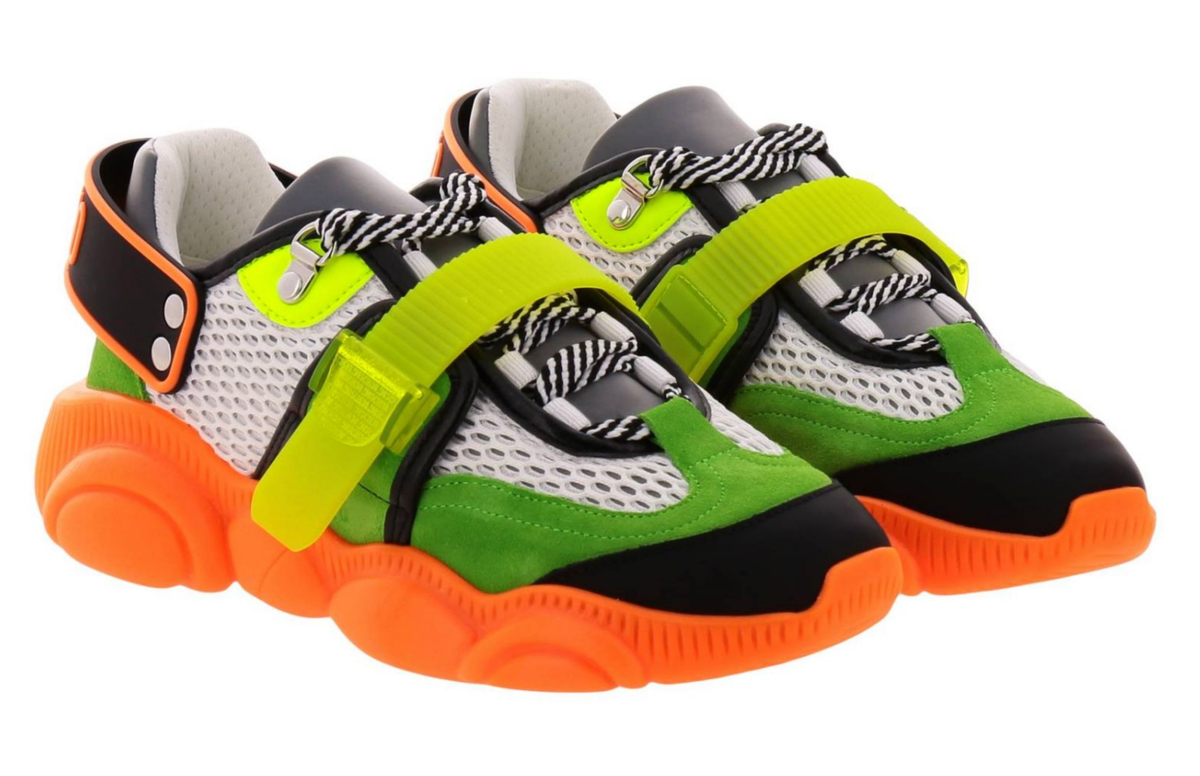 Moschino Couture Special Teddy Shoes Fluo Sneakers Trainers