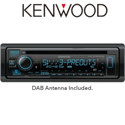 Kenwood KDC-BT960DAB - CD/MP3 Receiver USB Bluetooth DAB+ 3x Pre out Stereo
