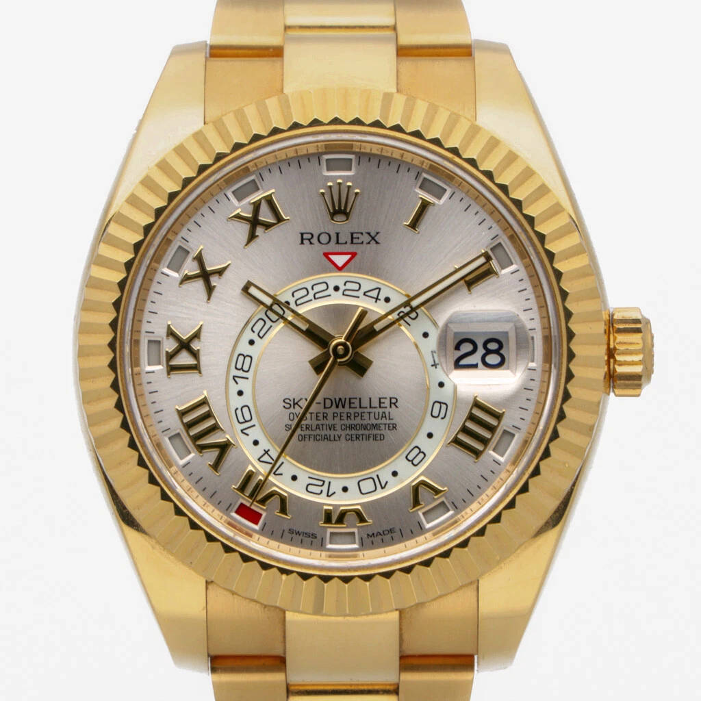 Sky dweller shop rolex gold