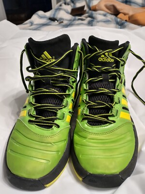 Adidas   Size 6 -Crazy Ghost Green/ black/yellow   Teens
