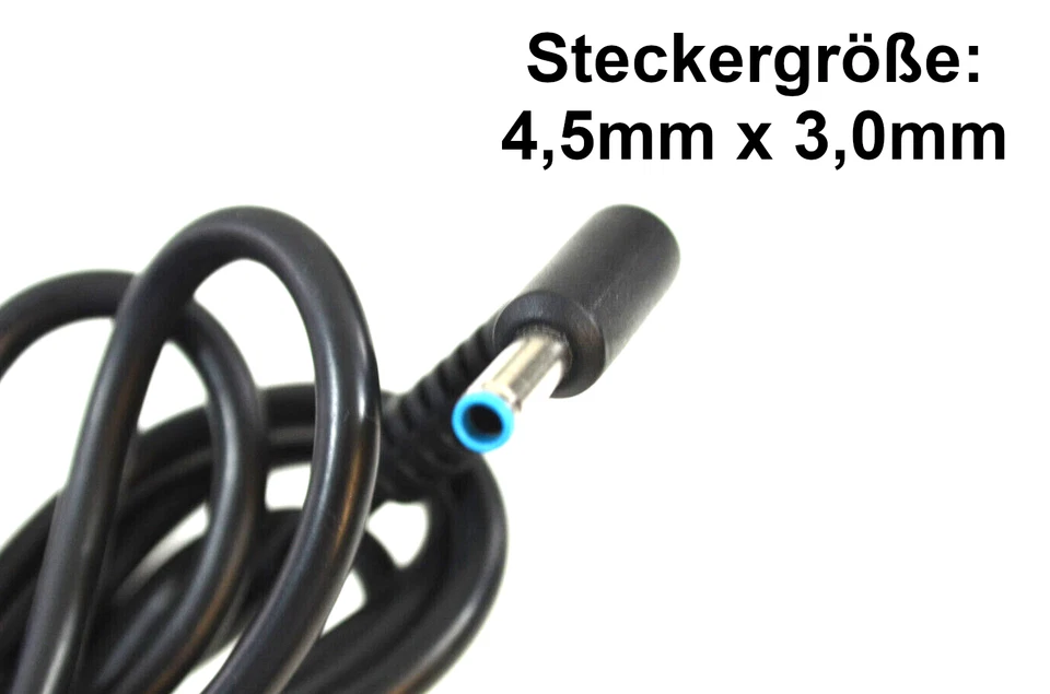 Original HP 65W (Blaue Spitze) 19,5V 3,33A AC Adapter Netzteil mit Stromkabel - Bild 4 von 4