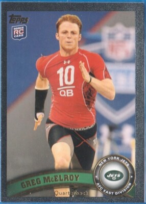 2011 TOPPS BLACK GREG MCELROY RC /55 RARE! SSP