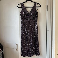 ELIZA J Purple Sequin Dress COCKTAIL OR PROM OR WEDDING Occasion dress size 8