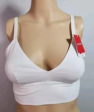 Nwt SPANX Cotton Comfort Bralette Size L White 