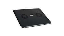 Inland Pro - Laptop Cooling Pad w/2 70mm Fans Black For 15" Laptops /Notebooks