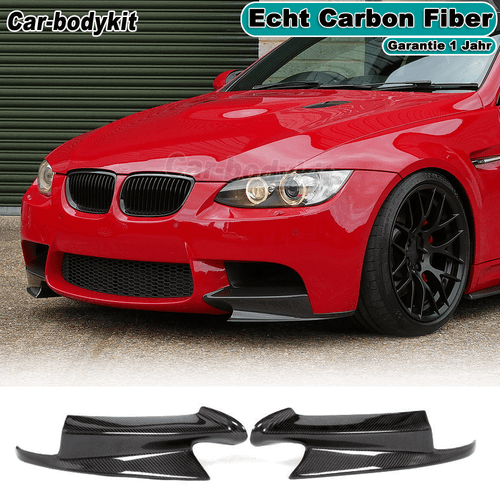 Carbon Flap Frontspoiler Stoßstangen Lippe Spoiler für BMW E90 E92 E93 M3 08-14 - Bild 1 von 15