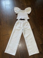 Art Class Girls Matching Set Top and Bottoms Size L 10/12, EUC