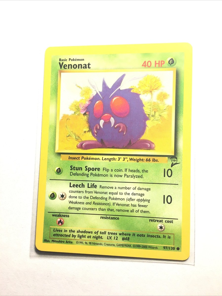 VENONAT - 97/130 - Base Set 2 - Pokemon Card - NM | eBay