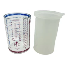 PAMPERED CHEF Measure All Cup 1 Cup Adjustable Dry Liquid Measuring Tool Cook