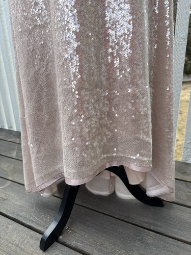 Kay Unger Sequin dress Powder Blush color Size 2 Retail $398 - Picture 11 of 11