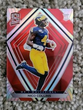 2021 Panini Chronicles Draft Picks - Spectra Pink #299 Nico Collins (RC)