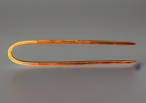 CA MAKES Hammered Handmade French Roll Hair Pin Mini 3 Inch