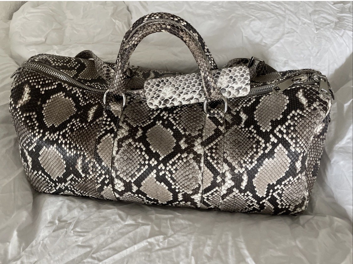 Hand Made Python Duffle Bag - image 10
