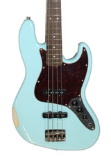 Squier Custom Vibe 60's Electric Jazz Bass Guitar - Daphne Blue BLEM* #M1176