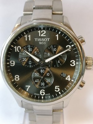 TISSOT XL CHRONOGRAPH QUARTZ BLACK DIAL T116617A SWISS MEN'S