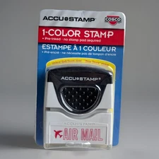 Cosco Shutter Stamp - Message Stamp - 'AIR MAIL' - RED  Accustamp NEW IN PACKAGE