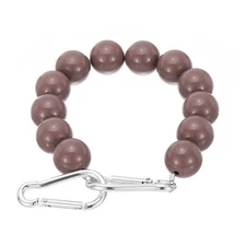 Flagpole Retainer Ring, 12 Beaded Mount Ring Accessories, Brown