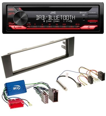 JVC CD DAB USB Bluetooth MP3 Autoradio für Audi A3 8P 03-06 Aktivsystem Mini-ISO