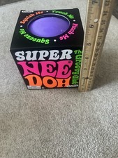 Super NeeDoh Nee Doh SUPER Stress Ball - 4.5 in Fidget Toy Purple New Fast SHIP