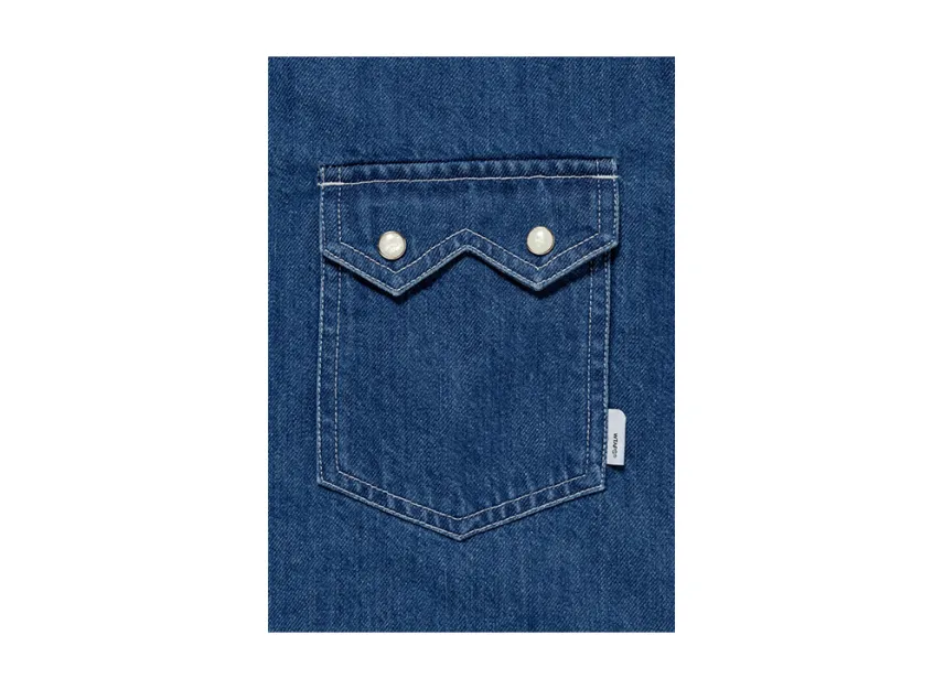 WTAPS Allman LS Cotton Denim Shirt Indigo 261CWDT-SHM03 | eBay