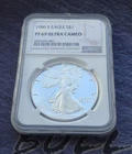 1986 American Eagle 1 oz 999 Silver Proof Coin NGC PF 69 UC First Year Of Issue