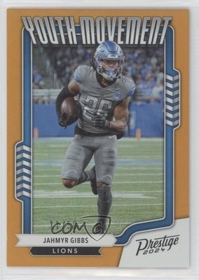 2024 Panini Prestige Youth Movement Xtra Points Orange 11/50 Jahmyr Gibbs 1tz5
