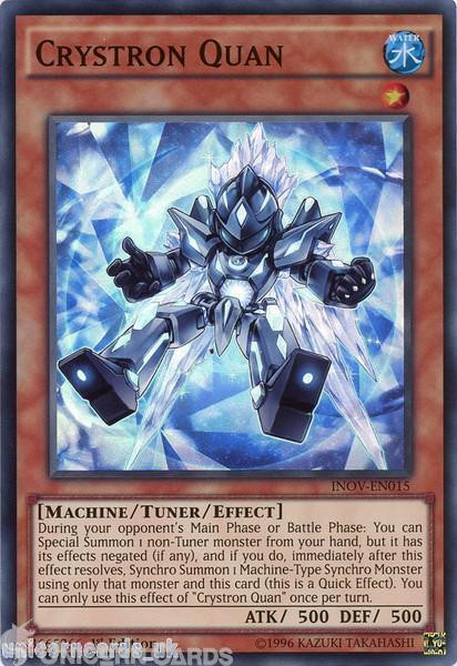 INOV-EN015 Crystron Quan Super Rare UNL Edition Mint YuGiOh Card