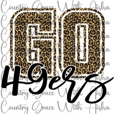 Sublimation Print Go 49ers Football Ready To Press Paper Ink Heat Transfer