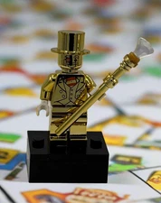 Golden Monopoly Money Man Custom Minifigure