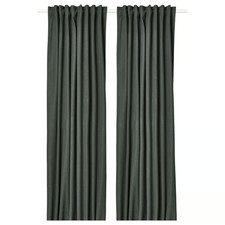 NEW Ikea ROSENMANDEL Black Out Curtains 1 pai...