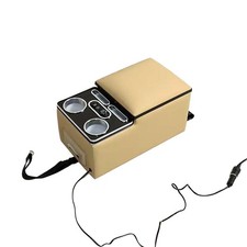 New Beige Rear Bench Seat Armrest Central Armrest Box For Car Minivan Van Truck New Beige Rear Bench Seat Armrest Central Armrest Box For Car Minivan Van Truck