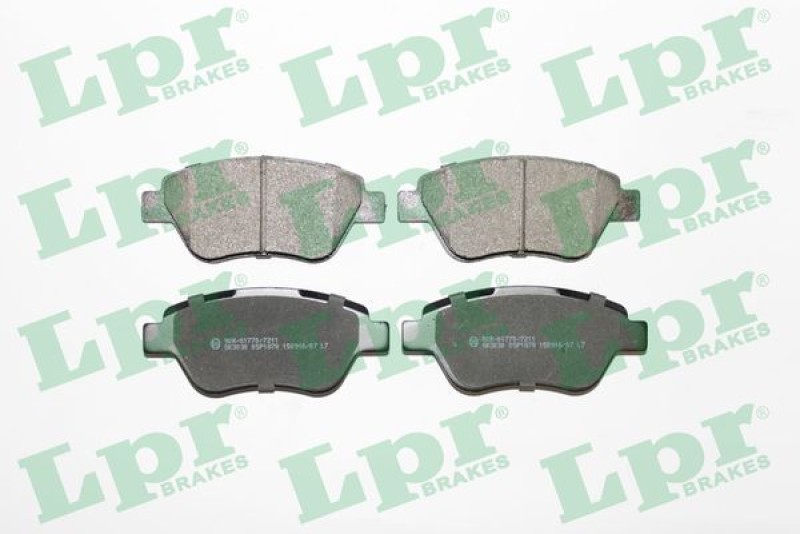 Plaquettes de frein avant silencieuses pour Fiat Idea sans amiante
