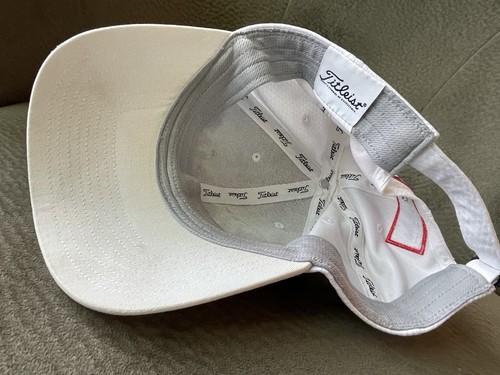 Titleist Hat Cap White Black Pro V1 Footjoy FJ Stretch Golf Outdoors Strapback - Picture 7 of 9