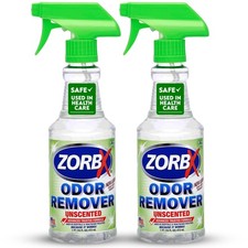 ZORBX Unscented Odor Eliminator 16oz 2-Pack Hospital Home Pet Dog Cat Odor Rem